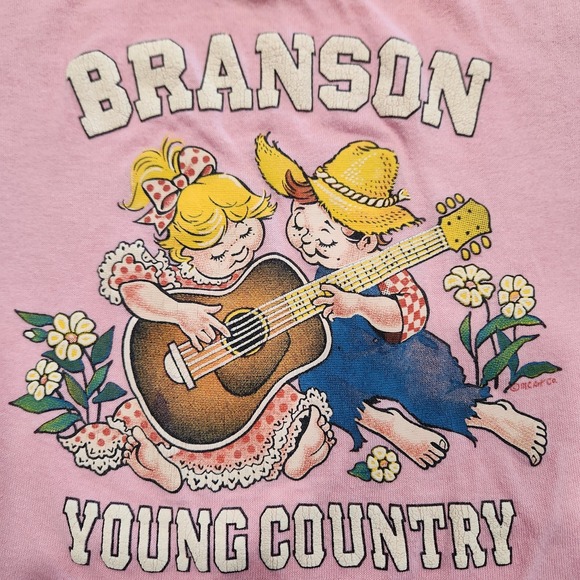 Vintage Jerzees Branson Missouri Young Country Pink Girls Size XS 2-4 Shirt‎ - Picture 8 of 14